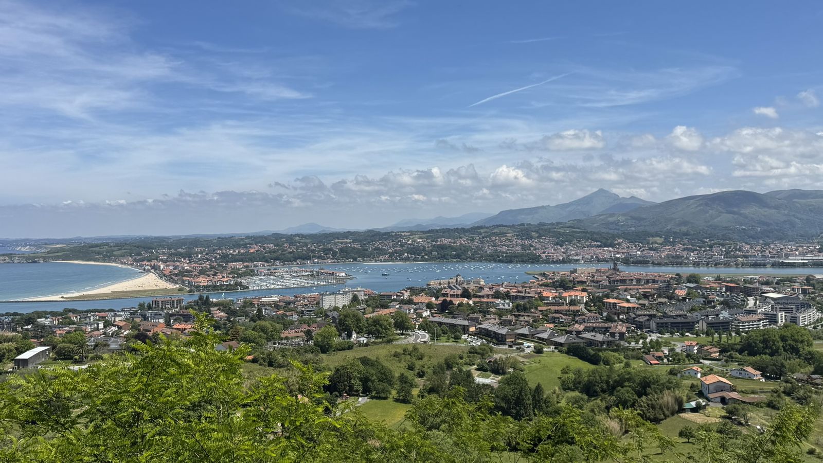 Vue sur Hendaye depuis Hondarribia