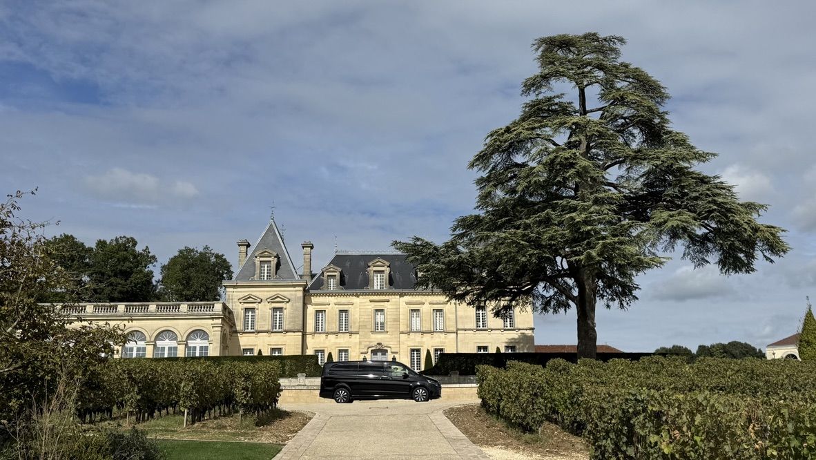 Devant le château Fonplegade, Saint-Émilion